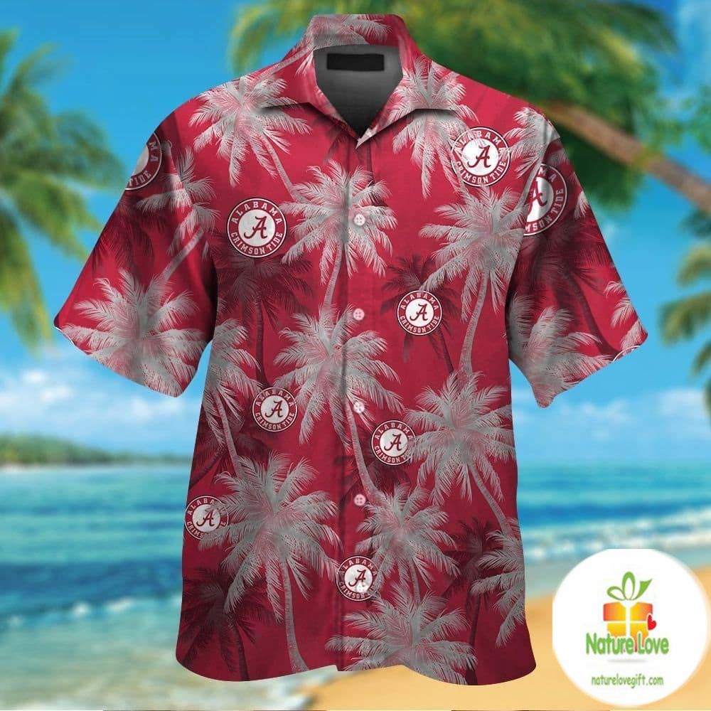Alabama Crimson Tide Hawaiian Shirt Tropical Short Sleeve Shirts