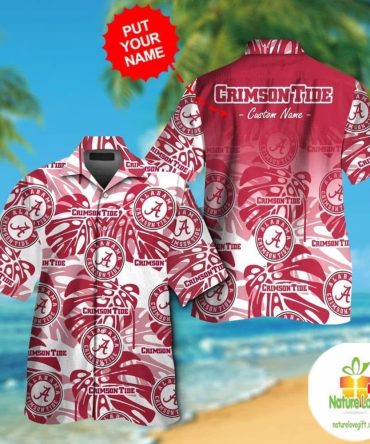 Alabama Crimson Tide Hawaiian Shirt Trendy Aloha Short Sleeve Tee