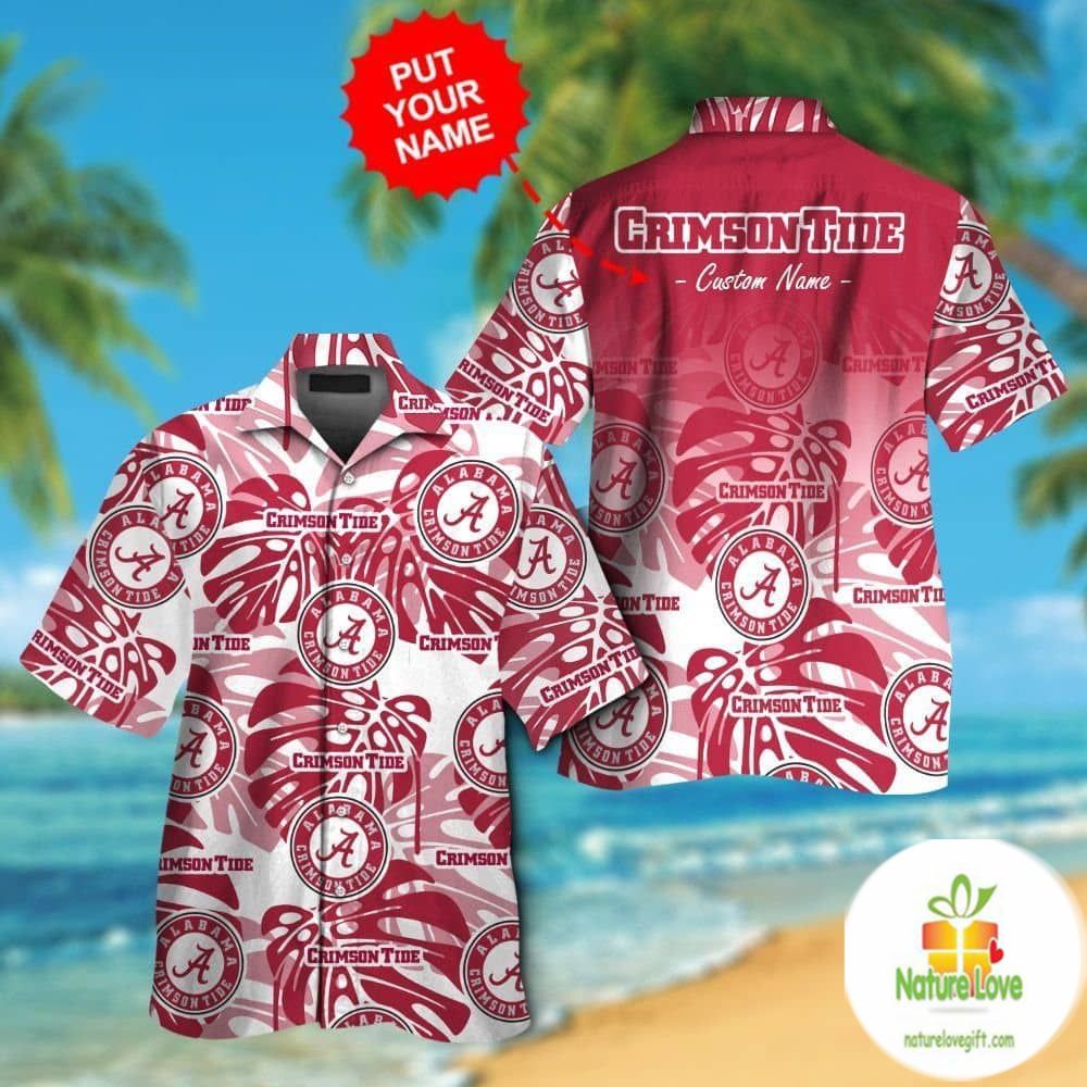 Alabama Crimson Tide Hawaiian Shirt Trendy Aloha Short Sleeve Tee