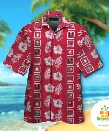 Alabama Crimson Tide Hawaiian Shirt Short Sleeve Aloha