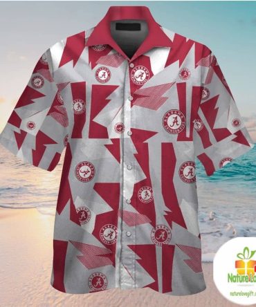 Alabama Crimson Tide Hawaiian Shirt Tropical Aloha Design