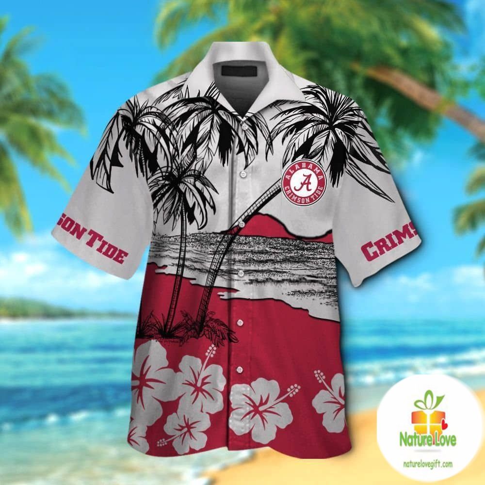 Alabama Crimson Tide Hawaiian Shirt Tropical Aloha Shirts