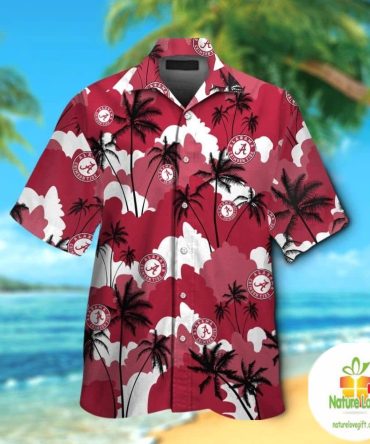 Alabama Crimson Tide Hawaiian Shirt Short Sleeve Aloha Design