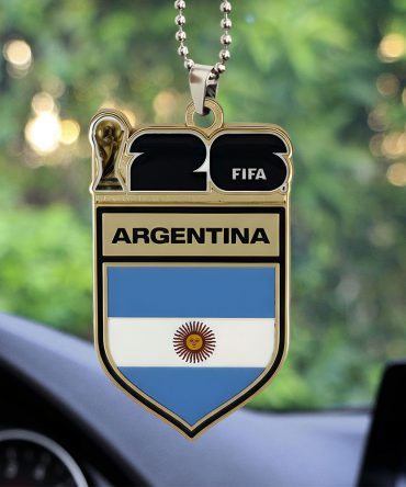 Argentina National Football Team 2026 World Cup Custom Shape Acrylic Car Ornament