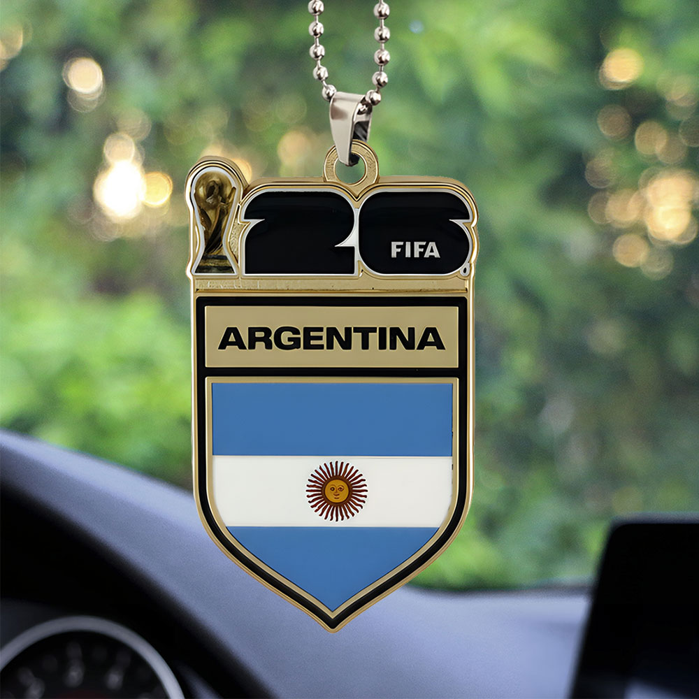 Argentina National Football Team 2026 World Cup Custom Shape Acrylic Car Ornament