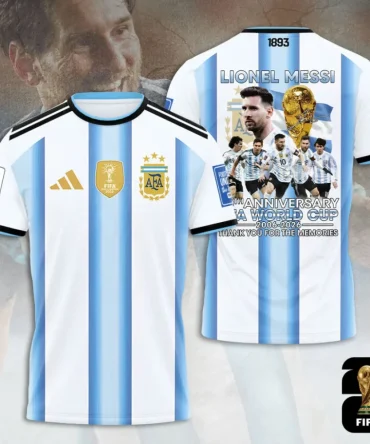 Argentina National Football Team X Lionel Messi 3D Shirt Hoodie