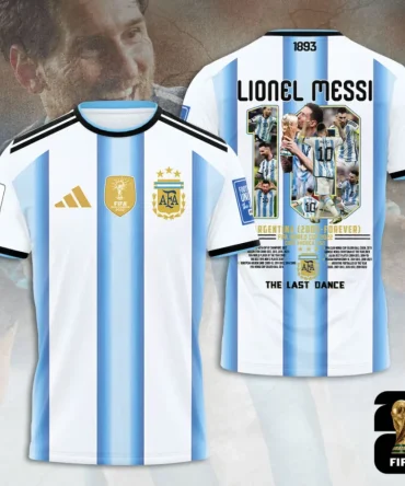 Argentina National Football Team X Lionel Messi 3D Shirt Hoodie