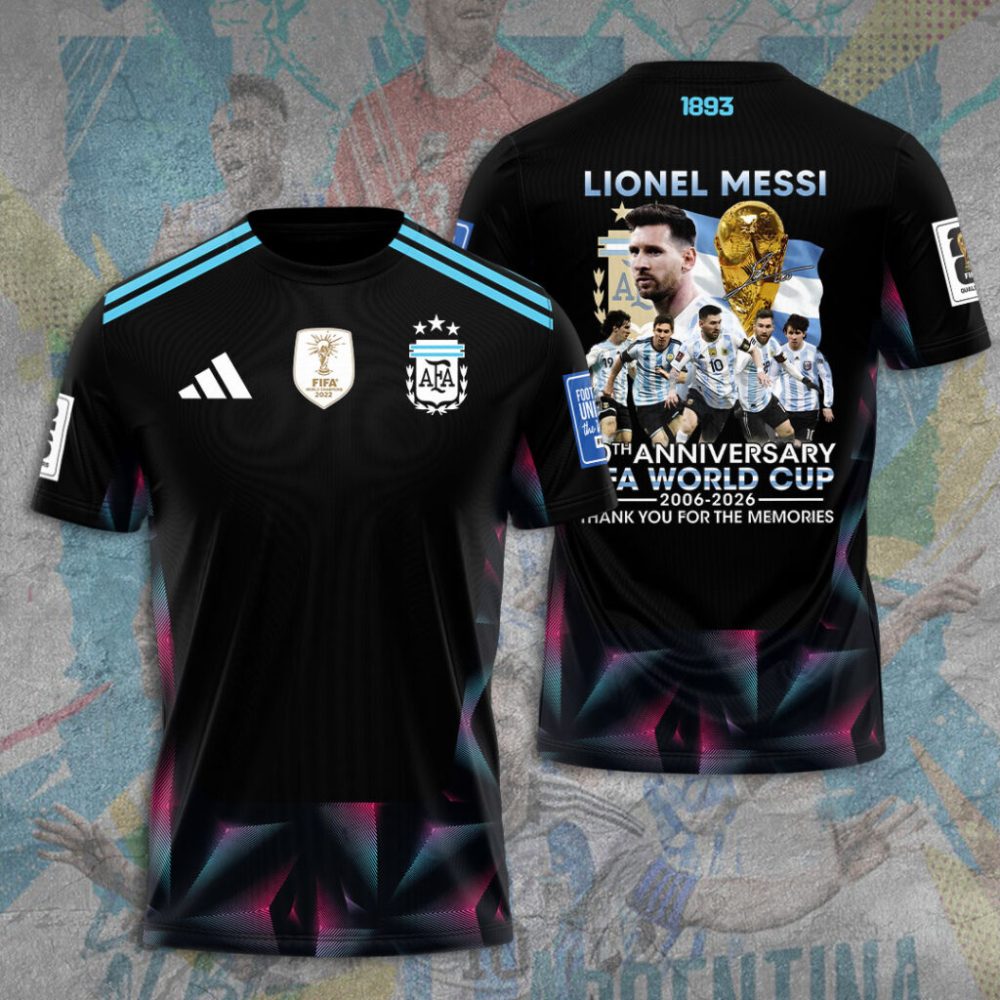 Argentina National Football Team X Lionel Messi 3D Shirt Hoodie