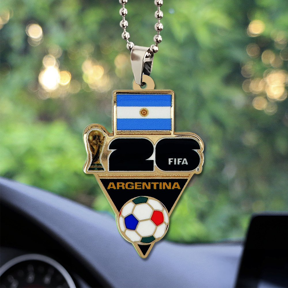 Argentina National Football Team 2026 World Cup Custom Shape Acrylic Car Ornament