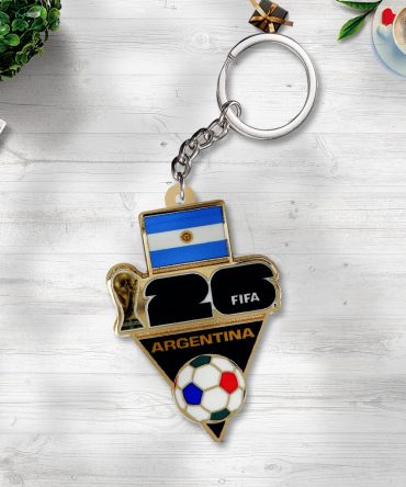 Argentina National Football Team 2026 World Cup Custom Shape 2-Sided Keychain