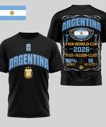 Argentina , Premium Wc26 Pride Passion Glory 3D Shirt