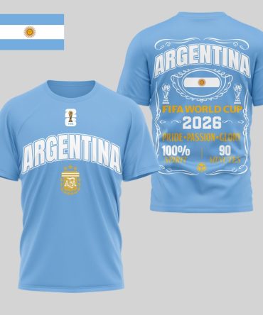 Argentina , Premium Wc26 Pride Passion Glory 3D Shirt