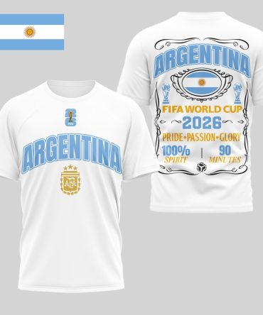 Argentina , Premium Wc26 Pride Passion Glory 3D Shirt