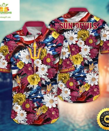 Arizona State Sun Devils Ncaa2 Hawaii Shirt Independence Day