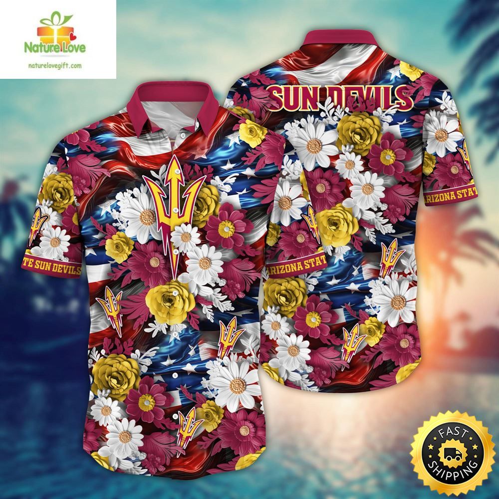 Arizona State Sun Devils Ncaa2 Hawaii Shirt Independence Day