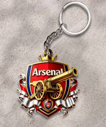 Arsenal Fc Custom Shape 2-Sided Keychain