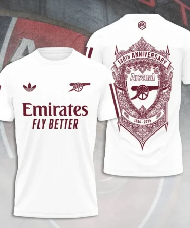 Arsenal Fc 140Th Anniversary 2026 3D Apparel