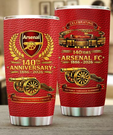 Arsenal Fc 140Th Anniversary Tumbler Cup