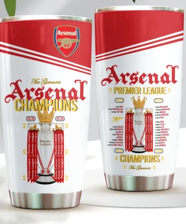 Arsenal Fc Premier League Champions 25/26 Tumbler Cup