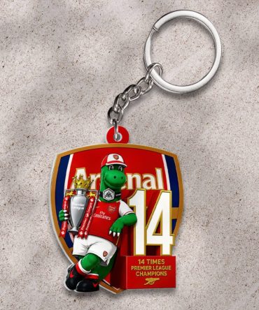 Arsenal Fc Premier League Champions 25/26 Custom Shape 2-Sided Keychain
