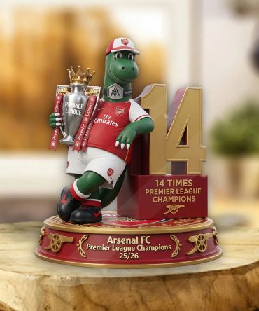 Arsenal Fc Premier League Champions 25/26 Custom Shape Acrylic Plaque