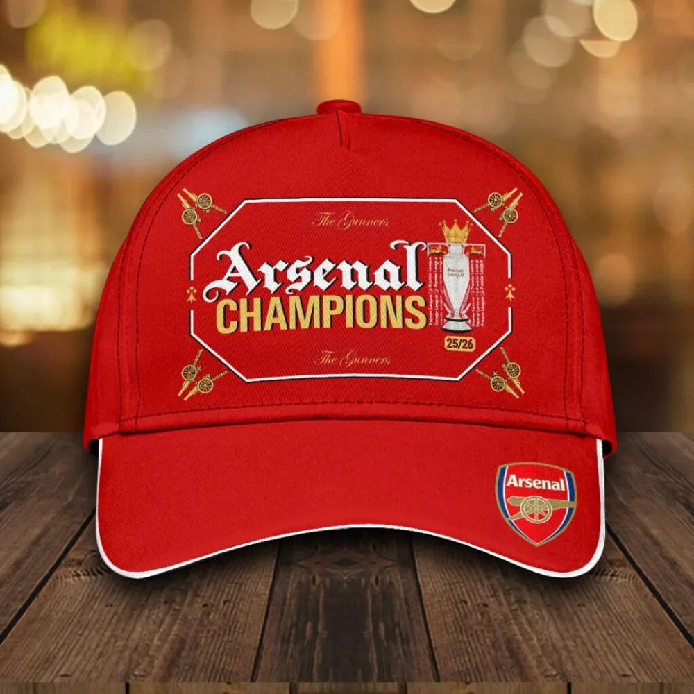 Arsenal Fc Premier League Champions 25/26 Classic Cap
