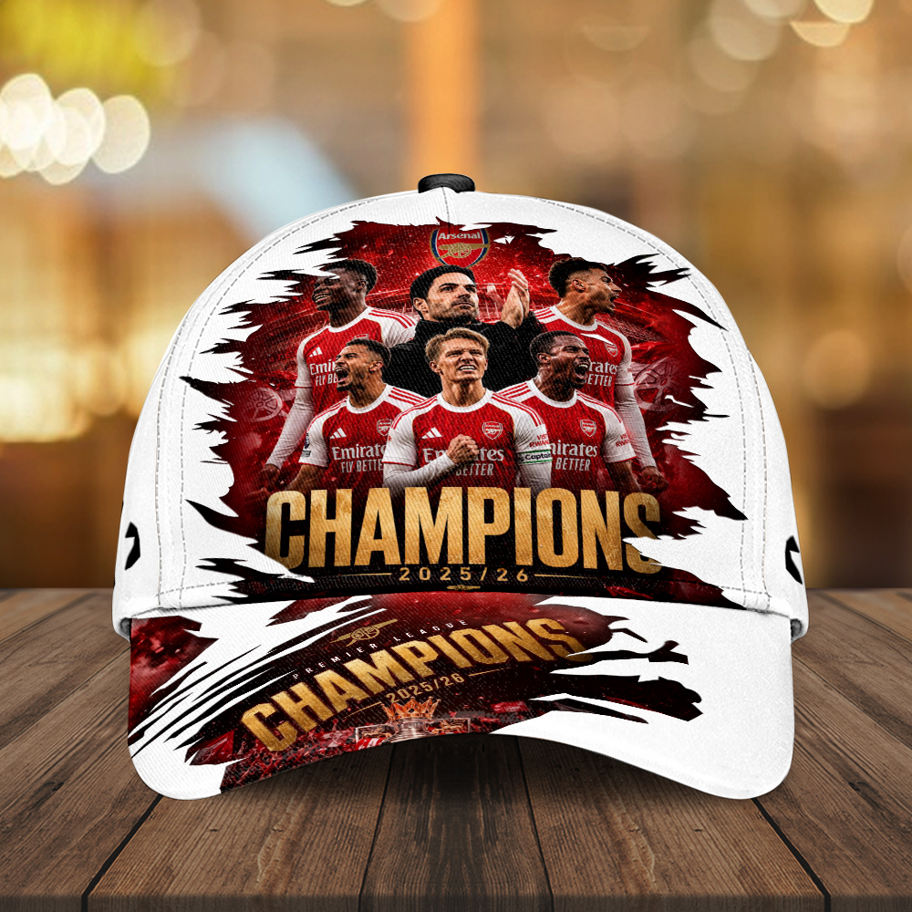 Arsenal Fc Premier League Champions 25/26 Classic Cap