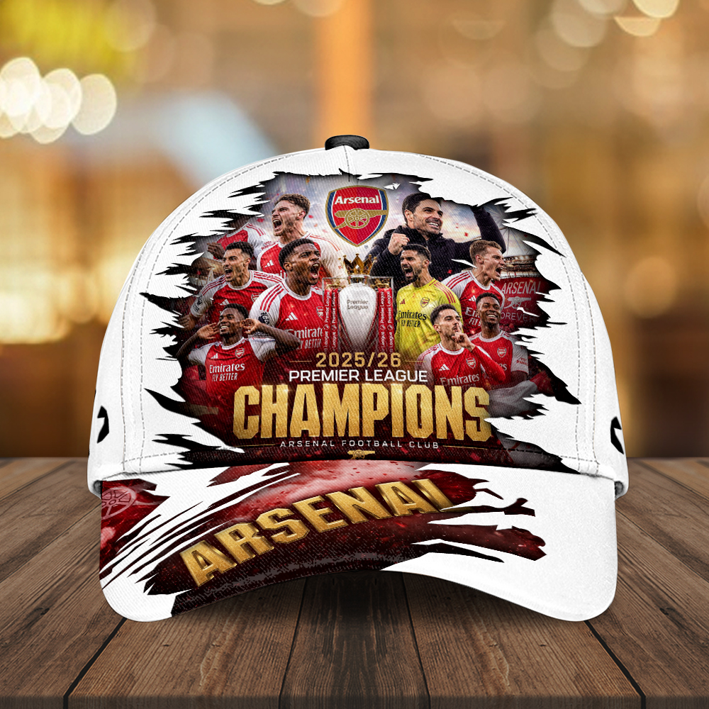 Arsenal Fc Premier League Champions 25/26 Classic Cap