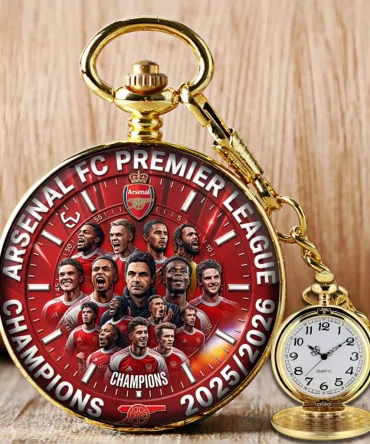 Arsenal Fc Premier League Champions 25/26 Pocket Watch