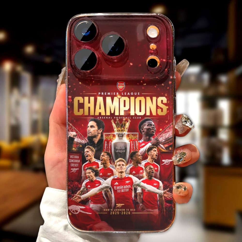 Arsenal Fc Premier League Champions 25/26 Phone Case