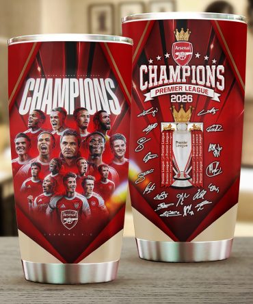 Arsenal Fc Premier League Champions 25/26 Tumbler Cup