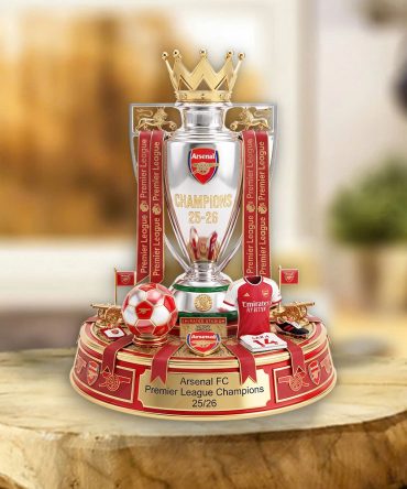 Arsenal Fc Premier League Champions 25/26 Custom Shape Acrylic Plaque