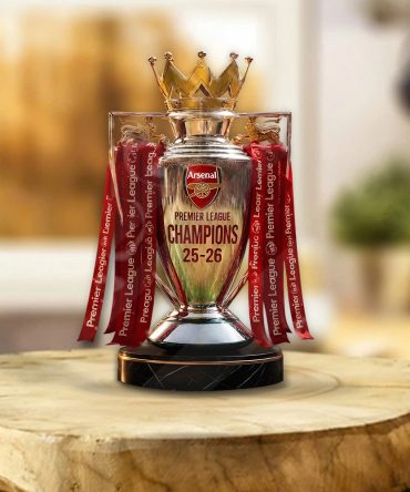 Arsenal Fc Premier League Champions 25/26 Custom Shape Acrylic Plaque