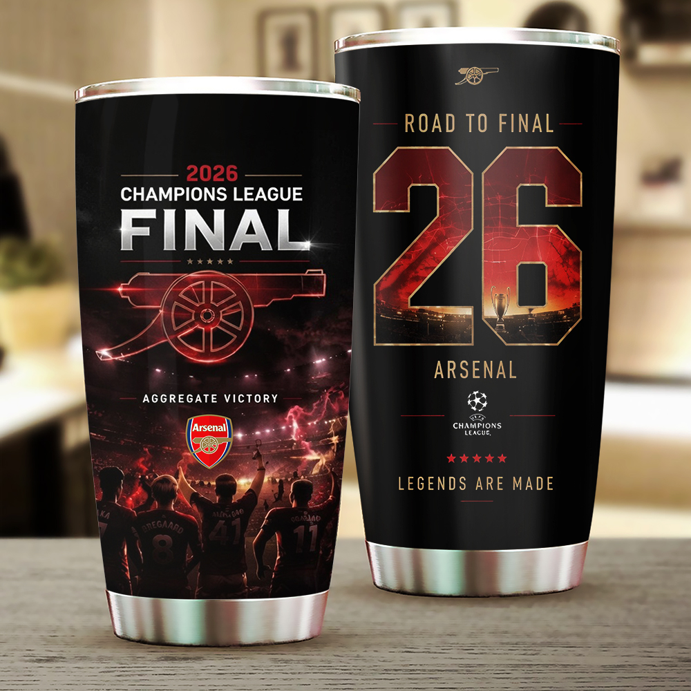 Arsenal Fc Champions League Final 2026 Tumbler Cup
