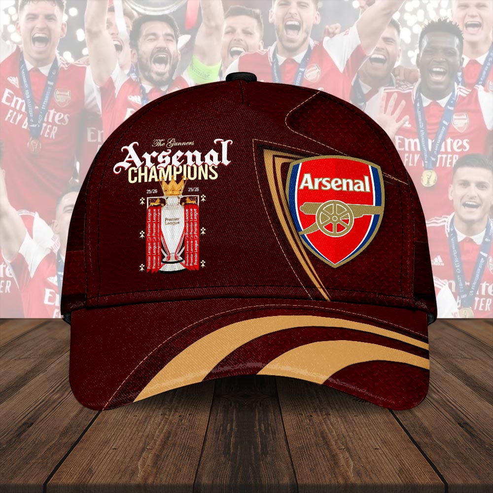 Arsenal Fc Premier League Champions 25/26 Classic Cap