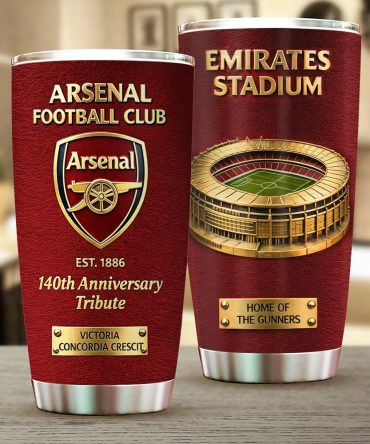 Arsenal Fc 140Th Anniversary Tumbler Cup