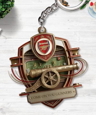 Arsenal Fc Custom Shape 2-Sided Keychain