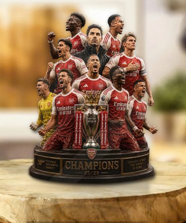 Arsenal Fc Premier League Champions 25/26 Custom Shape Acrylic Plaque