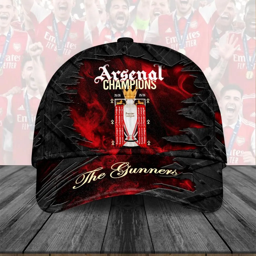 Arsenal Fc Premier League Champions 25/26 Classic Cap