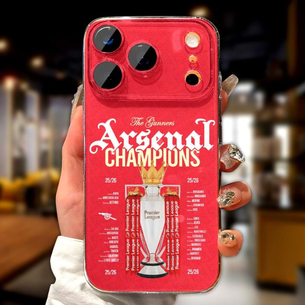 Arsenal Fc Premier League Champions 25/26 Phone Case
