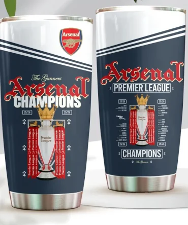 Arsenal Fc Premier League Champions 25/26 Tumbler Cup