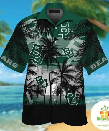 Baylor Bears Hawaiian Shirt Short Sleeve Button Up Tropical Aloha