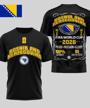 Bosnia And Herzegovina , Premium Wc26 Pride Passion Glory 3D Shirt