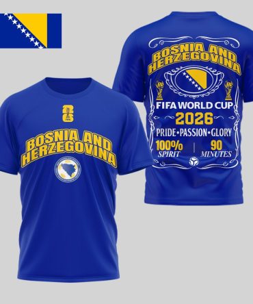 Bosnia And Herzegovina , Premium Wc26 Pride Passion Glory 3D Shirt