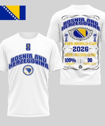 Bosnia And Herzegovina , Premium Wc26 Pride Passion Glory 3D Shirt