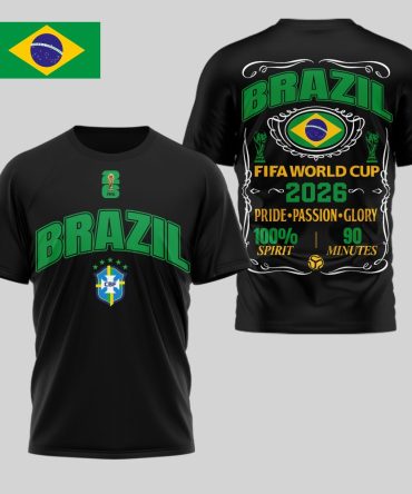 Brazil , Premium Wc26 Pride Passion Glory 3D Shirt