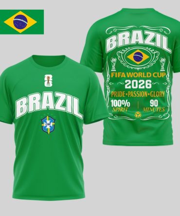 Brazil , Premium Wc26 Pride Passion Glory 3D Shirt