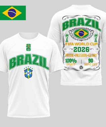 Brazil , Premium Wc26 Pride Passion Glory 3D Shirt