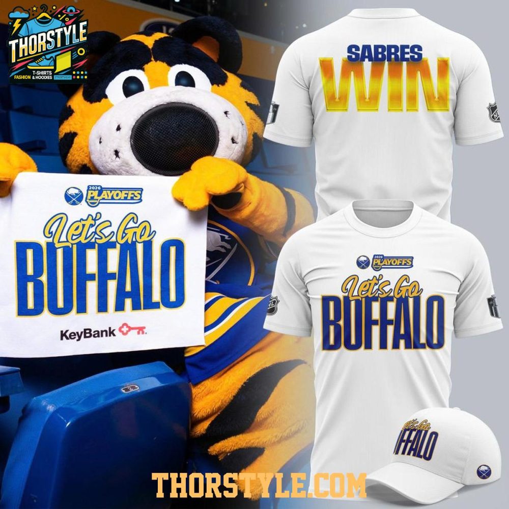 Buffalo Sabres 2026 Stanley Cup Playoffs Let'S Go Buffalo Hoodie T-Shirt - Image 4