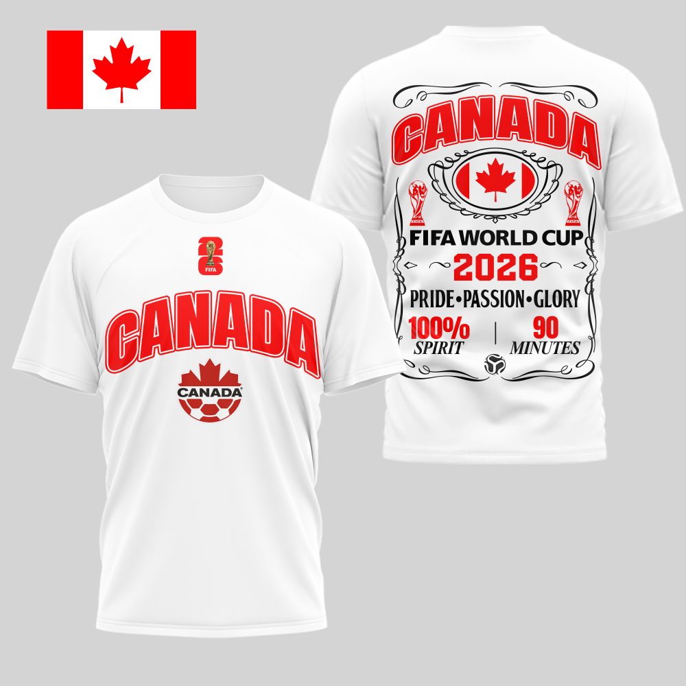 Canada , Premium Wc26 Pride Passion Glory 3D Shirt